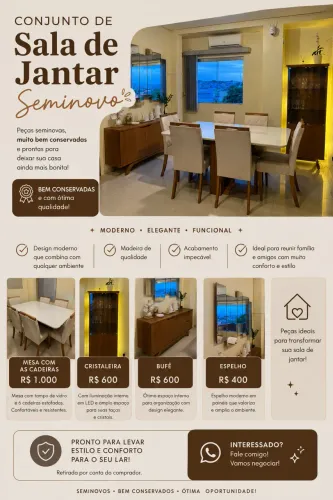 Vendo sala de jantar completa