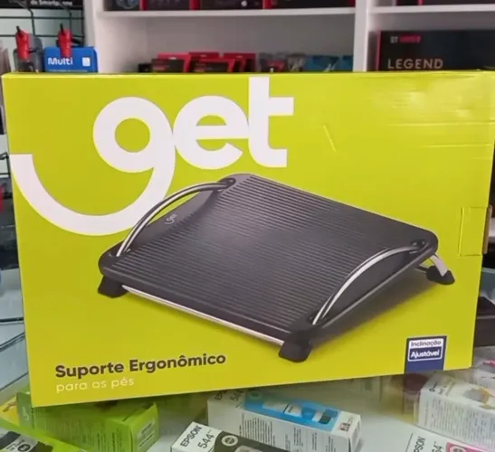 Apoio para os Pés Ergonômico Get Preto