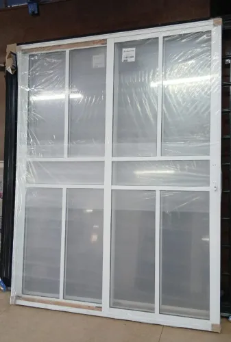 Promoção Porta Correr Alumínio Branca c/ Vidro 2 fls - 1.60x2.15 a vista 1.699,90
