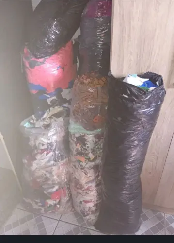 Retalhos para saco de box