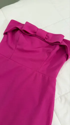 Vestido Pink com Laço M | Semi Novo