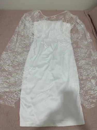 Vestido de casamento/Branco/Social/Mide