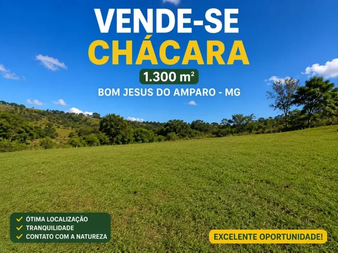 Vende-se chácara 1300 metros