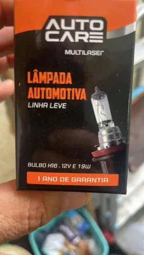 lâmpada h16 12v 19w multilaser 