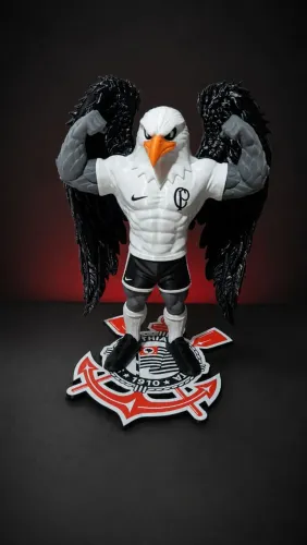 Boneco Gavião Corinthians Impresso 3D