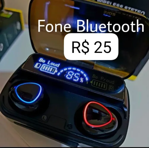 Fone bluetooth M10 TWS R$ 25