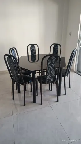 Conjunto de mesa de jantar 6 lugares 