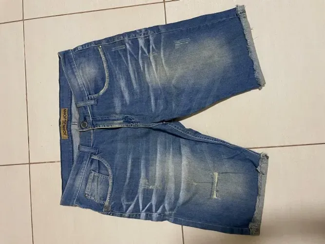 Bermuda Jeans Masculina John John Supreme Destroyed