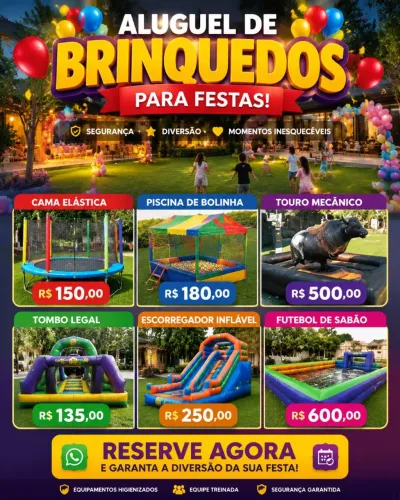 Aluguel de brinquedos