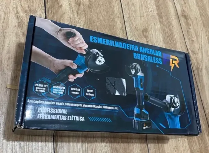 Esmerilhadeira lixadeira Politriz Brushless 2 Baterias
