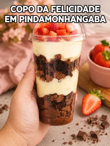 Copo da felicidade | sobremesa em Pindamonhangaba