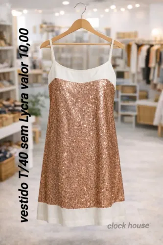 Vestido com brilho