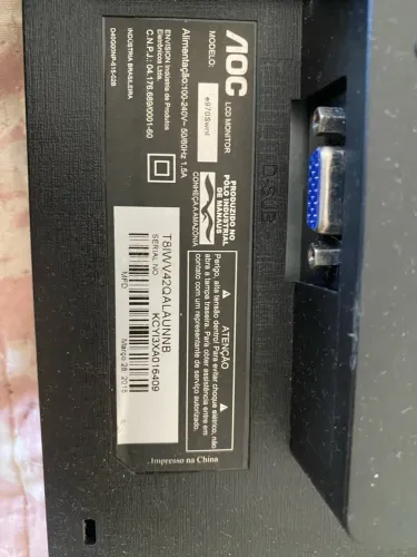 Monitor LED AOC de 18,5 polegadas, modelo e970Swnl