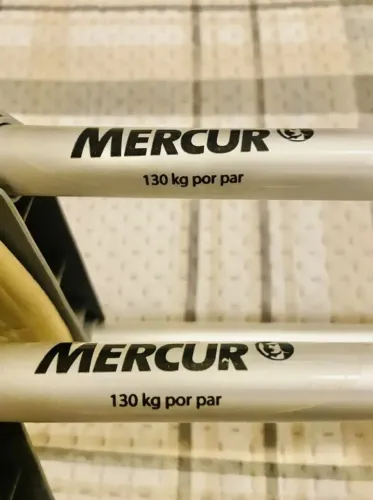 Par Muleta Axilar Em Alumínio Regulável 130kg Mercur