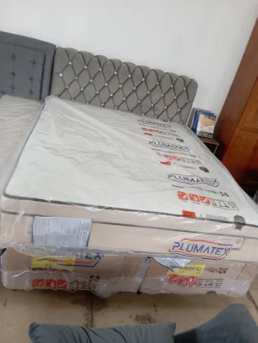 Cam, conjunto box Queen molas ensacadas alto padrão 