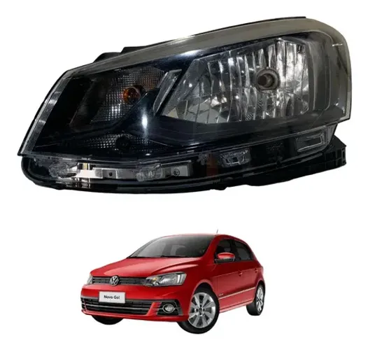 Farol Esquerdo Foco Simples Volkswagen Gol G7 2017 A 2019 Esquerdo/motorista