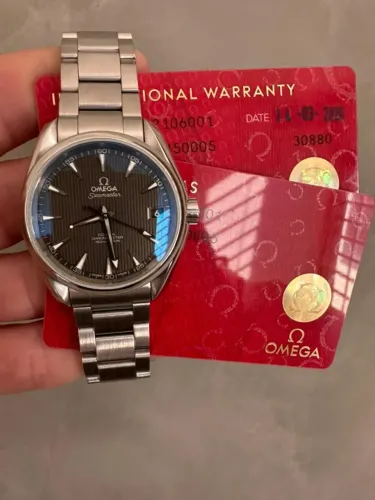 Relógio Omega Seamaster Aqua Terra 39mm cinza