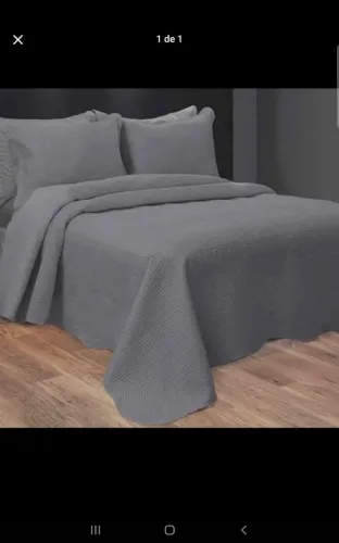 Colcha de Cama Cobre Leito Casal