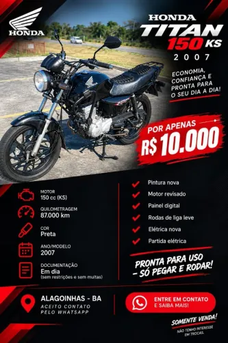 Moto Titan KS 2007 Honda