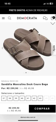 Sandália Democrata
