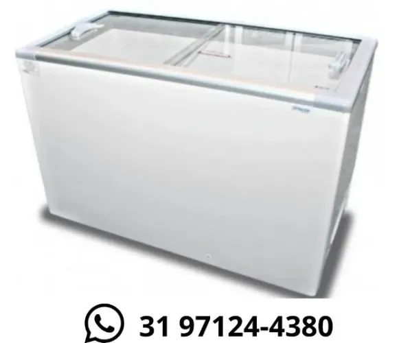 Freezer Horizontal Porta de Vidro 411L Fricon