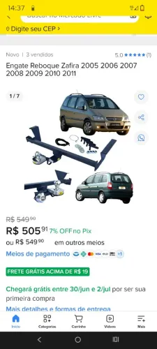Engate Zafira 2005 a 2012