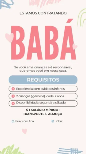 Contrato Babá