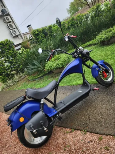 Scooter elétrica chopper estilo Harley