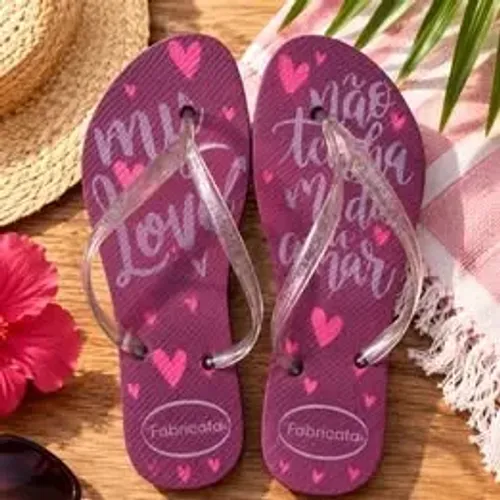 Chinelo Feminino Estampada Fabricata K106 - Tamanho 37/38