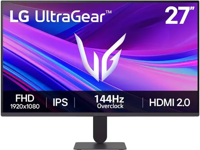 Monitor LG UltraGear 27", Full HD, 144Hz, 1ms, IPS, G-Sync, FreeSync, HDR10, Novo, Lacrado