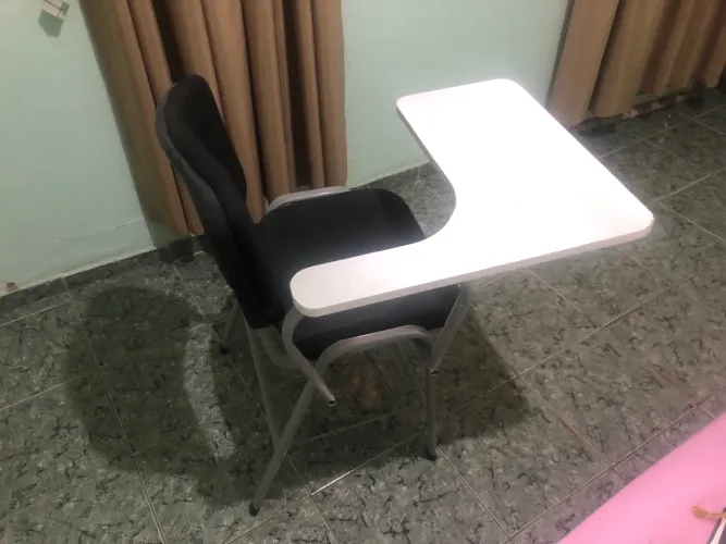 Cadeira universitária prancheta grande
