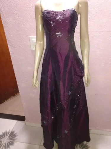 Vestido longo de festa Roxo