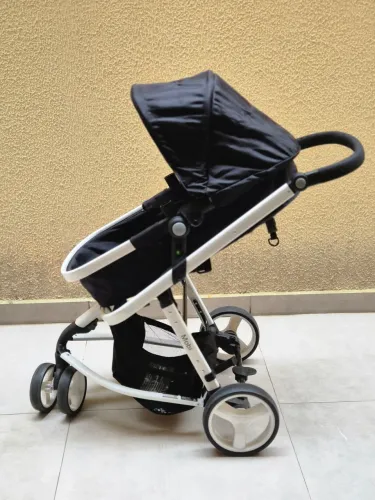 Carrinho de Bebê c/ Base e Bebê Conforto Safety 1st-Travel System Mobi 0 a 15kg -semi novo