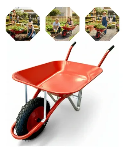 CARRO DE MAO C/PNEU 50 LT VERMELHO TRAMONTINA