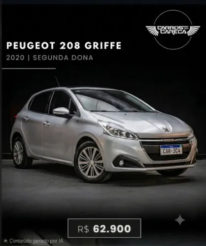 Peugeot 208 Griffe 1.6 Flex 16V 5P Aut. 2020