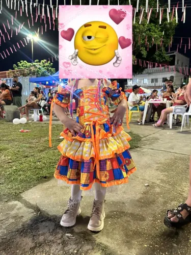 Vestido rainha caipira infantil