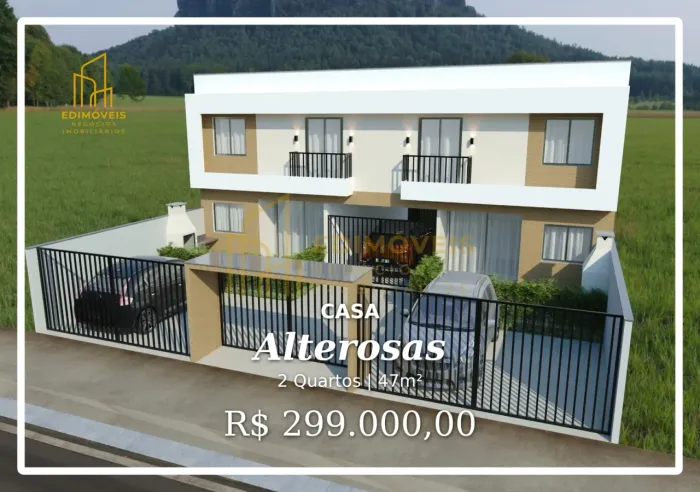 Casas em condomínio no bairro Alterosas: espaço e qualidade de vida!