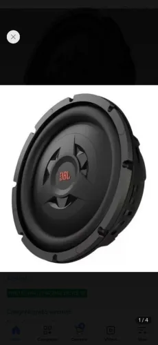 Subwoofer Jbl Club Subwoofer JBL Ws1200 Slim 12 1000w 250rms Cor Preto