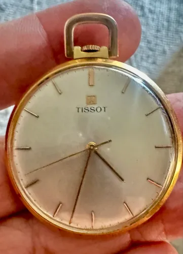 Relógio vintage Tissot de bolso