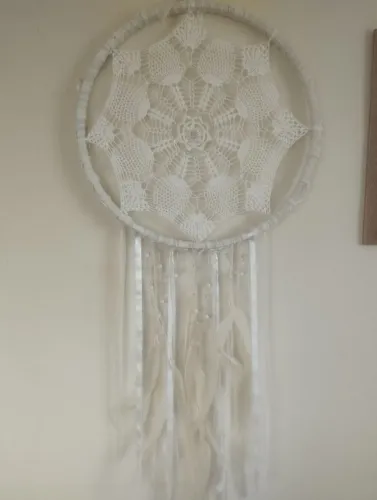 Lindo Filtro dos sonhos de crochê 
