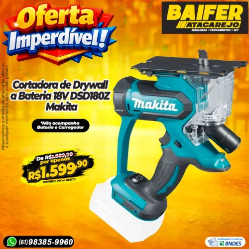 Cortadora de Drywall a Bateria 18V DSD180Z Makita