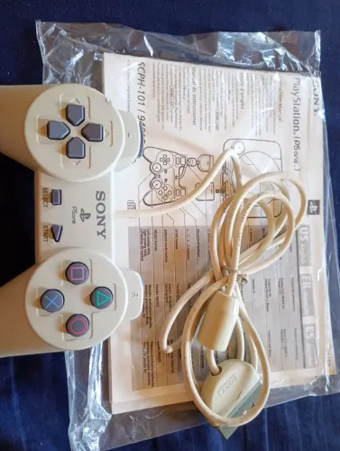 Controle Joystick PlayStation Baby Novo + Manual Original Lacrado Raridade