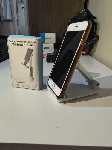 Suporte de mesa de metal e normal para celular