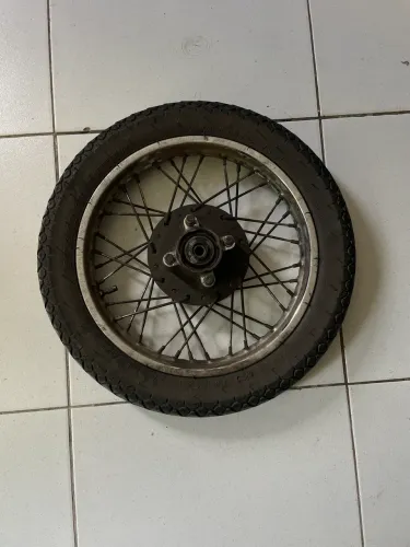 Calha e pneu 