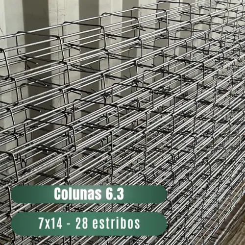 Coluna 6.3 - 7x14 - 28 estribos - 6METROS