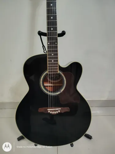 Violão Hofman Jumbo elétrico 