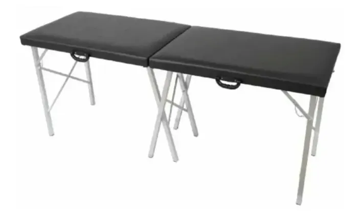 Maca Dobrável Massagem E Depilação 200kg Premium Cor Preto*