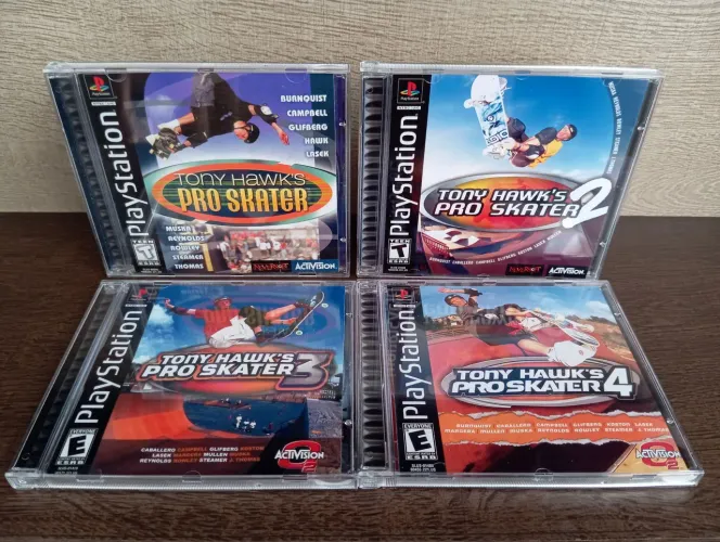 Coleção Tony Hawk Pro Skater para PS1 (REPRÔ) (LEIA)