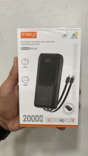 Carregador Portátil Original a'Gold 20.000maH