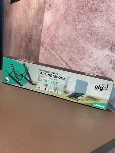 suporte portátil para notebook da marca ELG, modelo NTB8520B, na cor